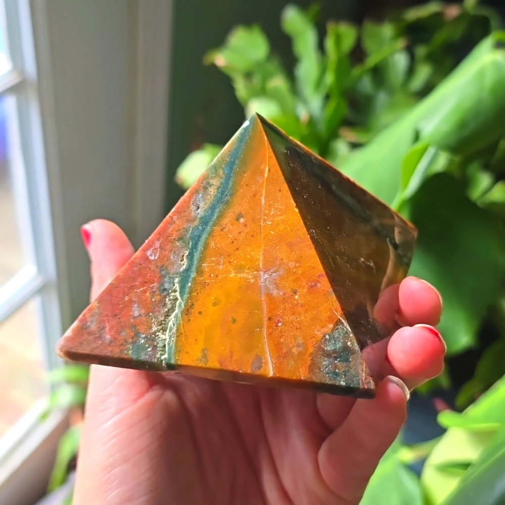 Ocean Jasper Pyramid